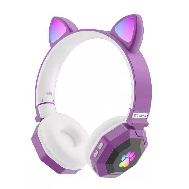 Cat Ear Bluetooth Headset Wireless Light Emitting Headset