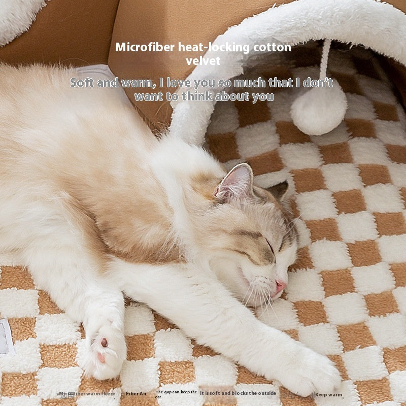 Hide-and-seek Tunnel Play And Sleep One Cat Nest