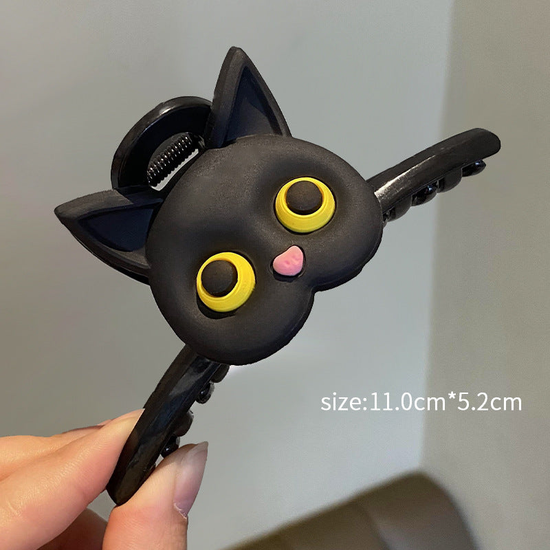 Cute Cat Updo Hair Claw Female