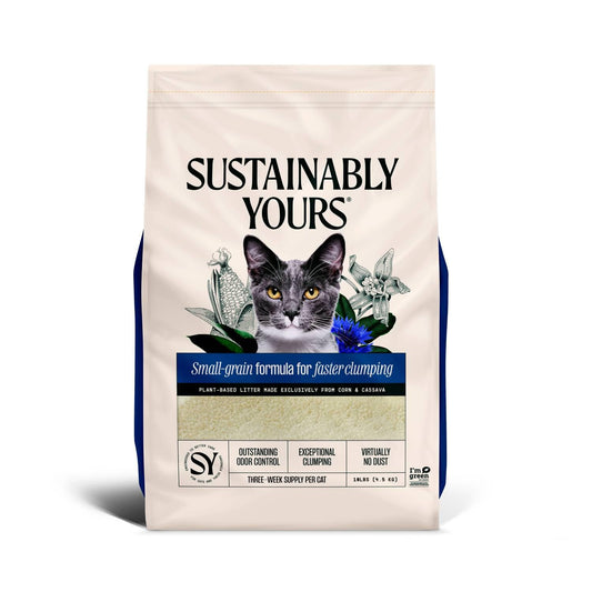 Sustainably Yours Cat Litter, Small-Grain Formula 10 lbs