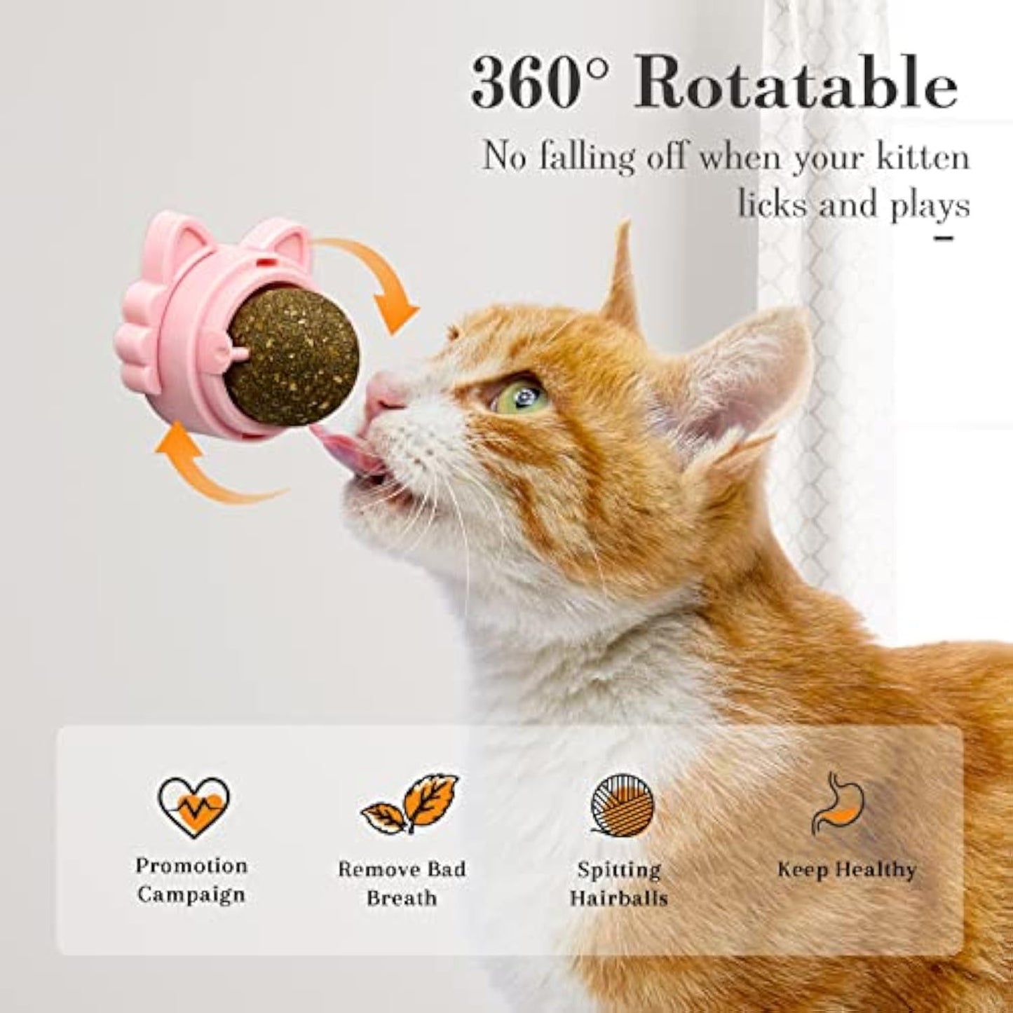 Catnip Balls That Stick On Wall Catnip Balls For Cat Catnip Toys For Cats Healthy Kitty Teeth Cleaning Dental Chew Toys Cat Wall Treats