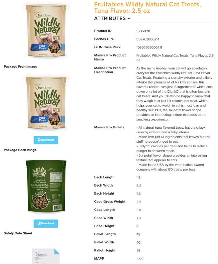 Wildly Natural Cat Treats, Tuna Flavor, 2.5 oz