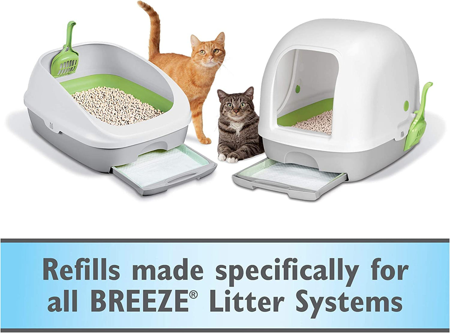 (2 Pack) Tidy Cat Breeze Pellets, 3.5 lbs with Aurora Pet Wipes