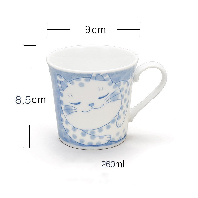 MOE Cat Mug Ceramic Cute Cartoon Household