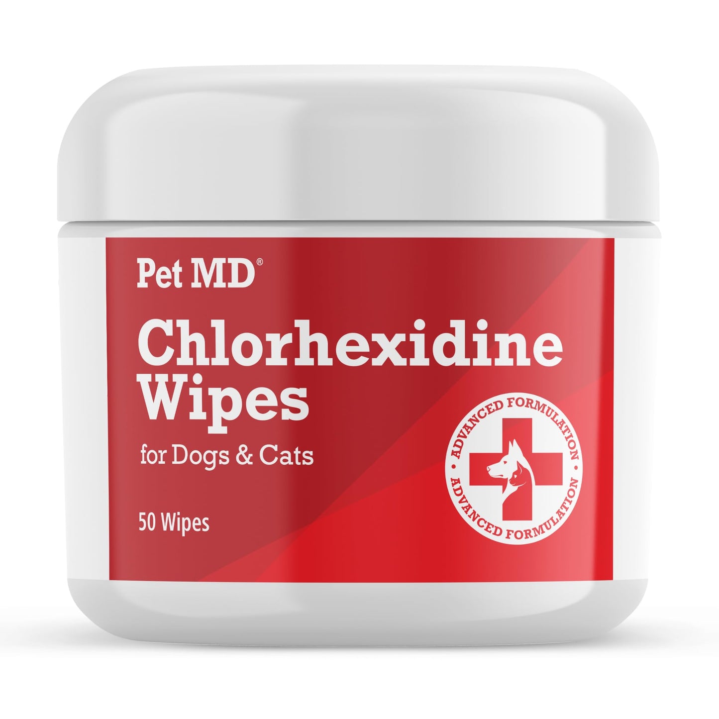 Pet MD Topical Wipes for Cleansing - with Aloe for Cats and Dogs - 50 Count