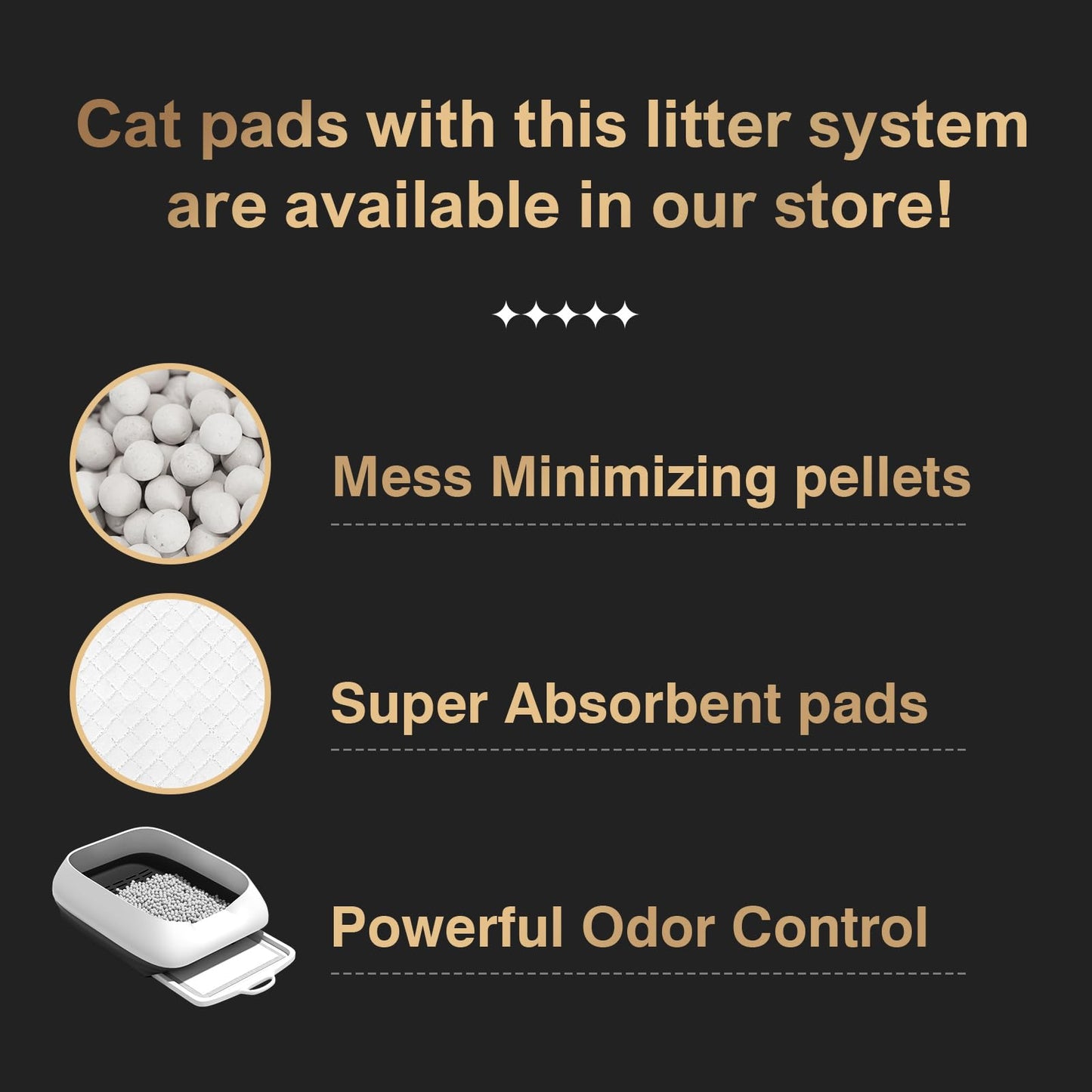 Enhanced Cat Litter Pellets 9 lbs, Long-Lasting Odor Control, Generic Litter Pellets Refills Exclusively for Dual-Layer Litter Box Systems, Zeolite, Non-climping Litter, Not Low-Tracking