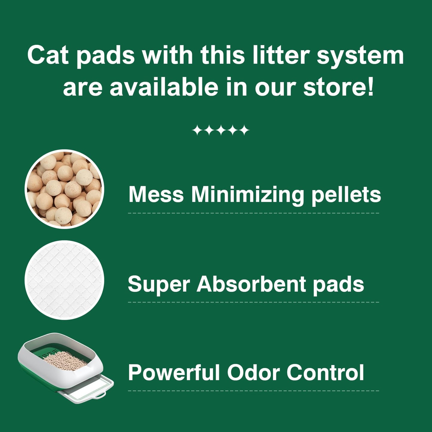 Cat Litter Pellets 9 lbs, Generic Litter Pellets Refills Exclusively for Dual-Layer Litter Box Systems, Dehydrating Pellets, Zeolite, Long-Lasting Odor Control Non-climping Litter, Not Low-Tracking