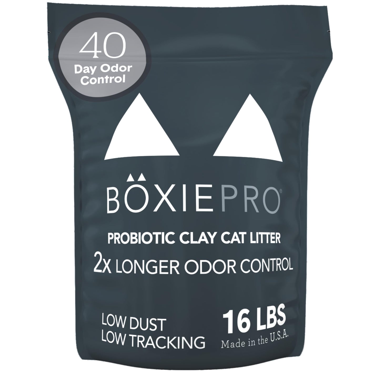 Boxie® Probiotic Cat Litter, 40-Day Odor Control, Clumping Clay, 16lb