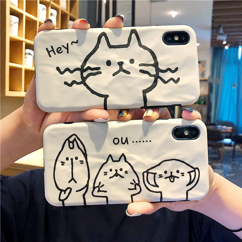 Compatible with Apple , Cute cat phone case