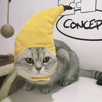 Pet Headgear Cute Cat Teddy Dress Up SUNFLOWER Cat Headdress Wig Cat Headgear Hat