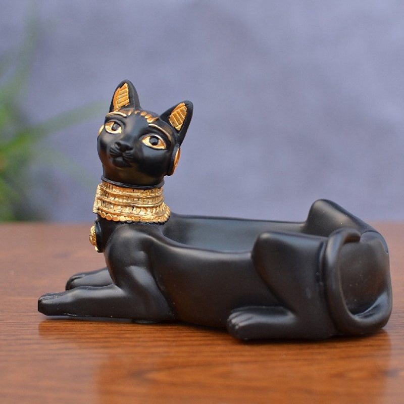 Resin crafts cat god ashtray