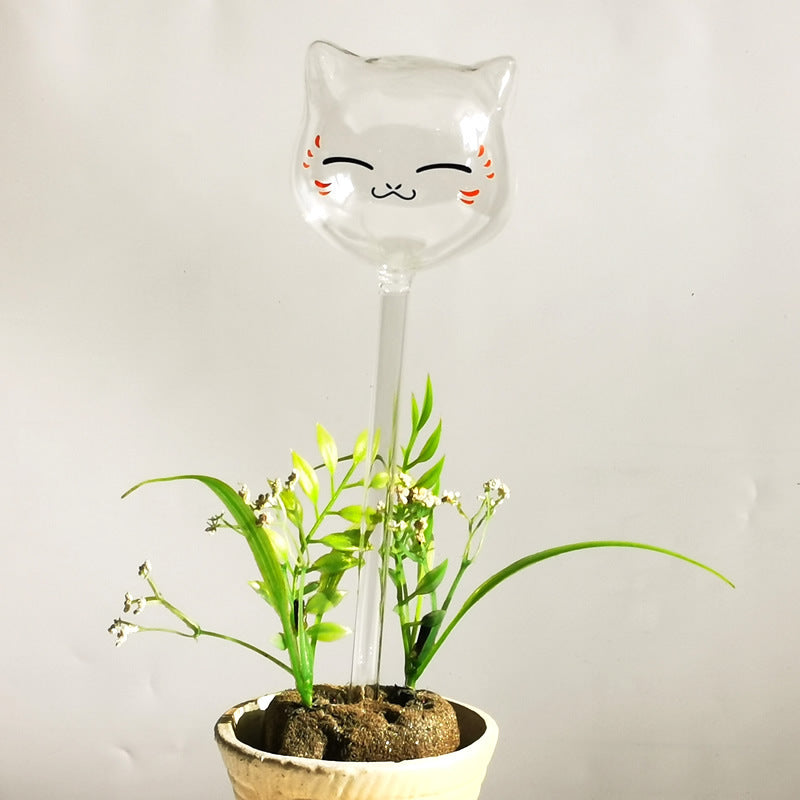 Household Fashion Personality Cute Cat Glass Watering Device