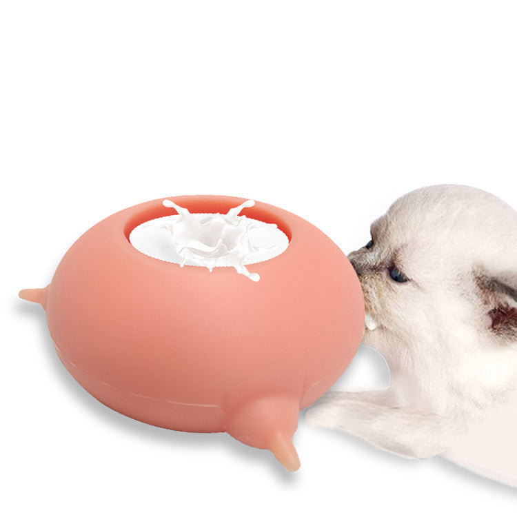 Cat And Bionic Silicone Automatic Feeding Artifact Pacifier Feeding Water Feeding Bottle Pet Milk Bowl Sucking Feeding Device