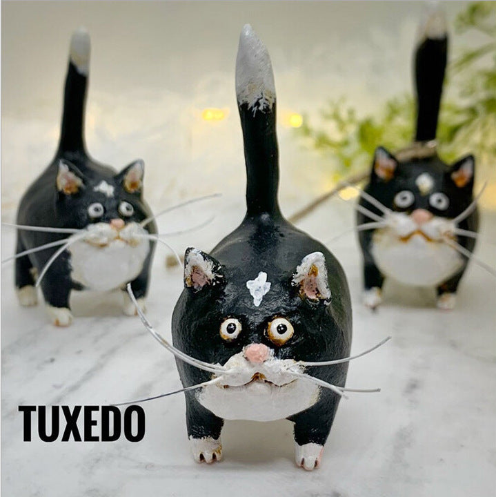 Cute Cat Resin Ornaments Handicraft Decoration