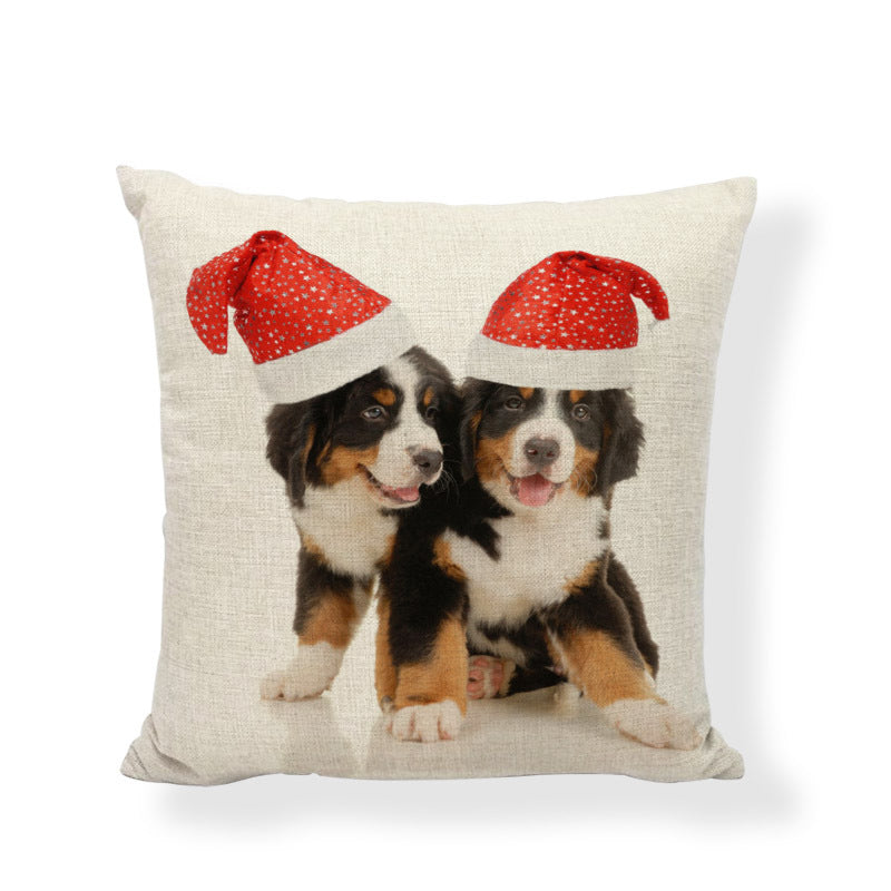 Linen Dog Cat Play Pillow Cover