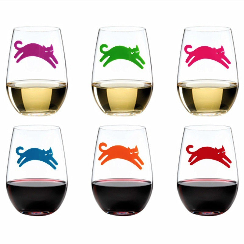 Party Wine Glass Cat logo