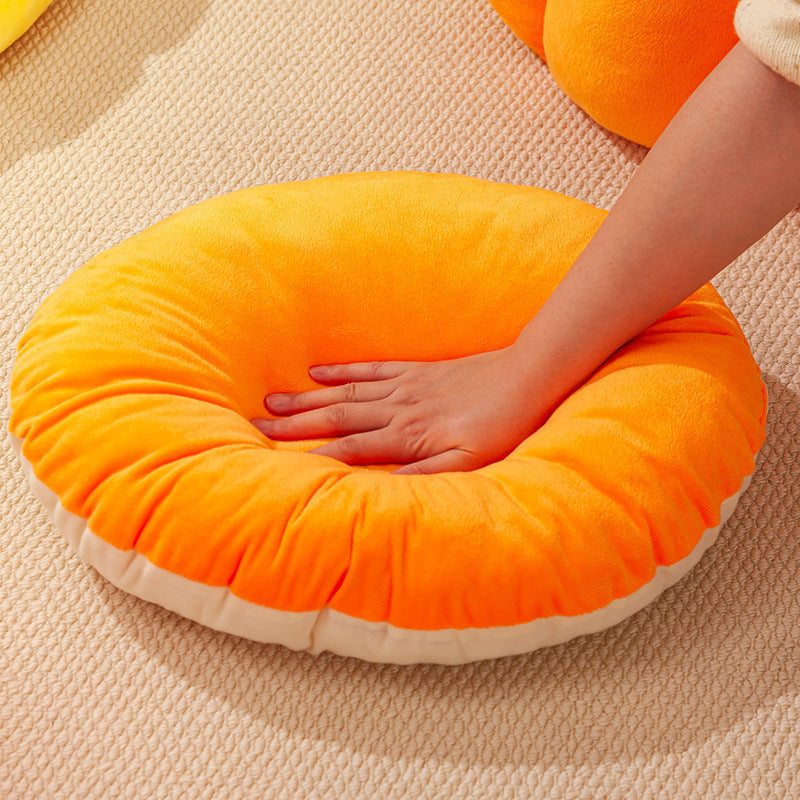 Cat Litter Winter Warm Closed Cat Litter Cute Pumpkin Kennel High Elastic PP Cotton Pet Cat Supplies