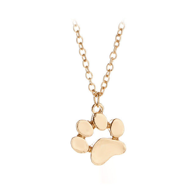 Cat Paw Print Necklace Jewelry