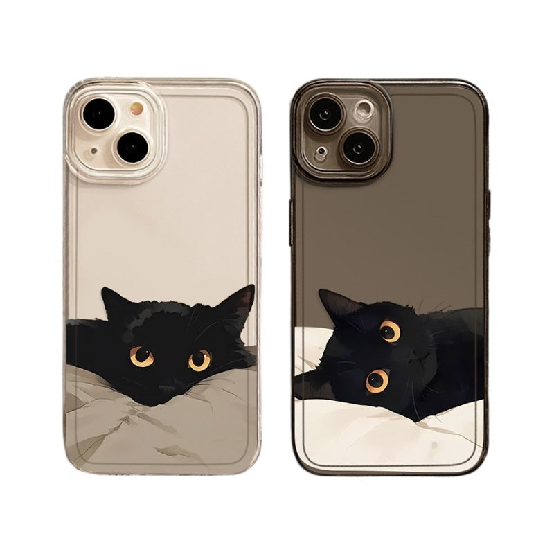 Black Cat High Sense Couple Phone Case