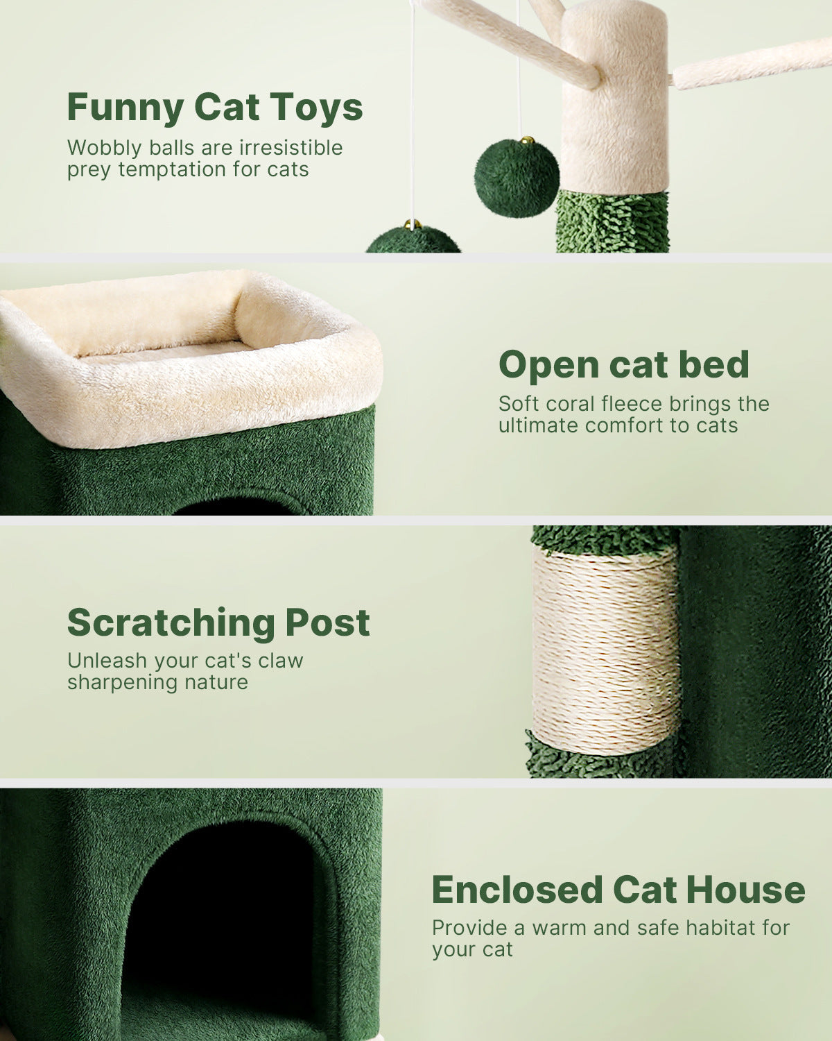 Cactus Cat Climbing Frame Toy Sisal Column