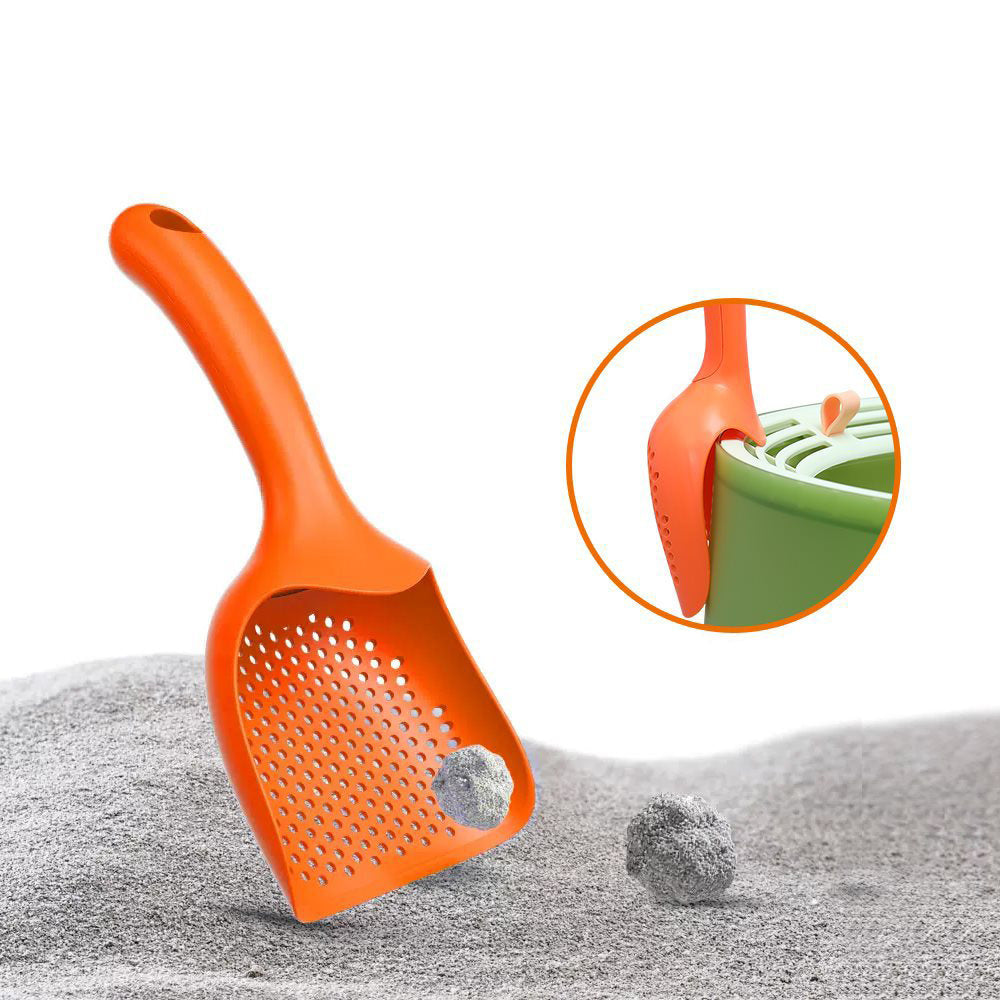 Pet Litter Scoop Plastic Cat Care Sand Waste Shovel Hollow Style Lightweight Durable Cleaning Tool