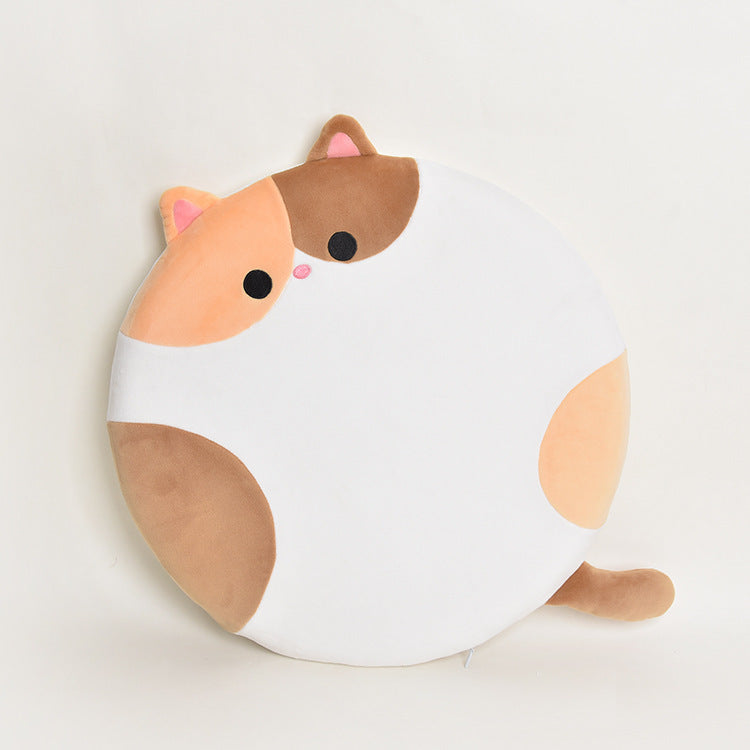 Cute Cat Cushion Office Home Round Memory Pad