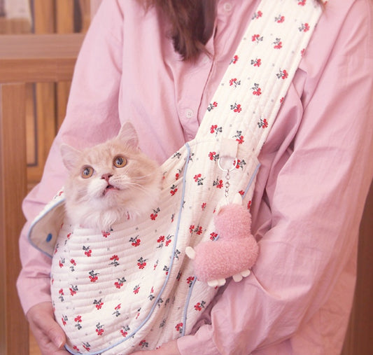 Pet Backpack Cat Bag Cotton Out