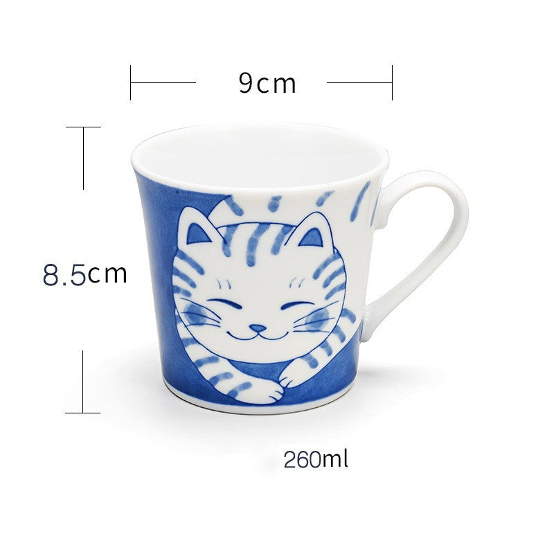 MOE Cat Mug Ceramic Cute Cartoon Household