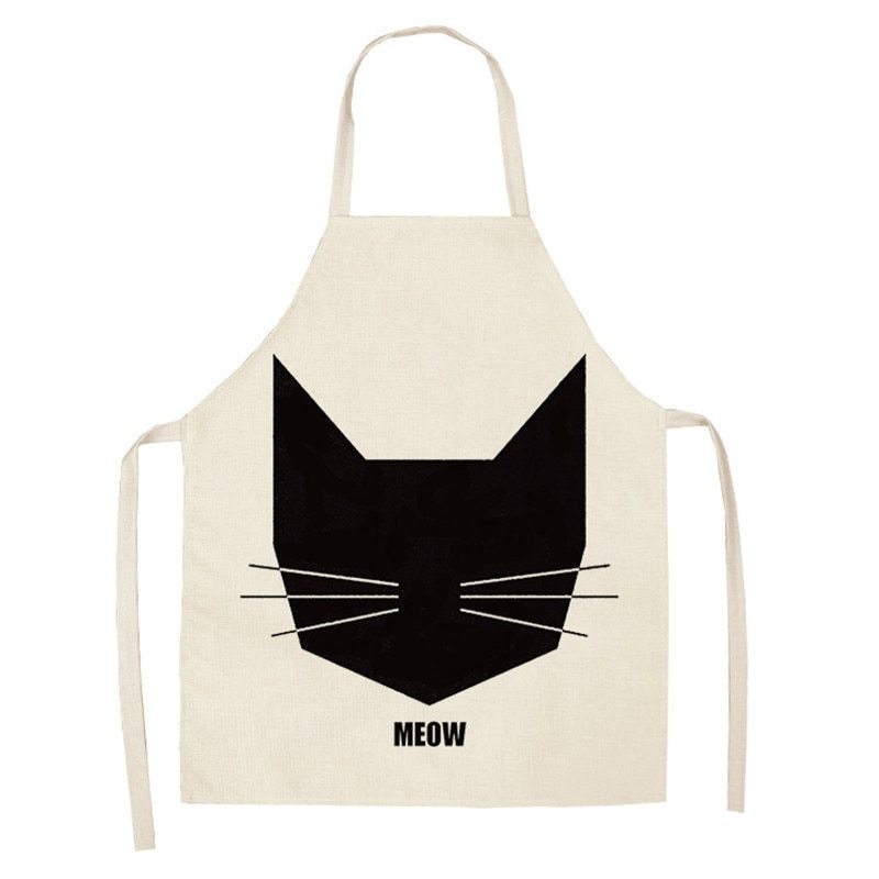 Cute Cartoon Cat In Apron