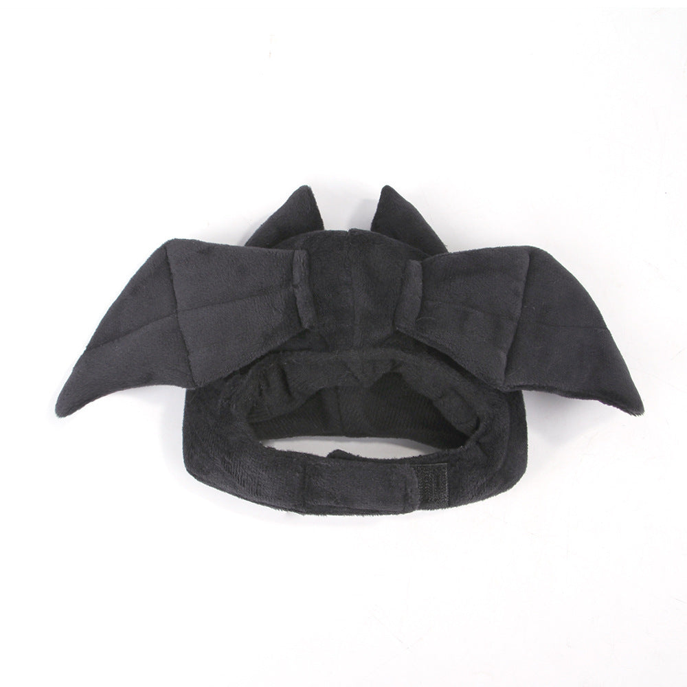 Pet Halloween Hat Teddy Dress Up Bat Headdress Cat Hat Cat Head