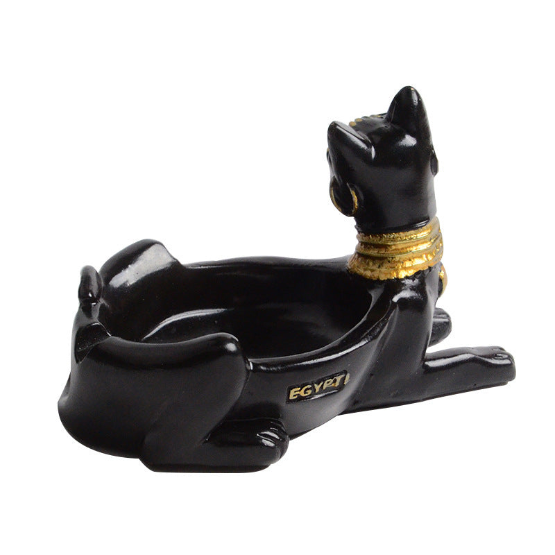 Resin crafts cat god ashtray