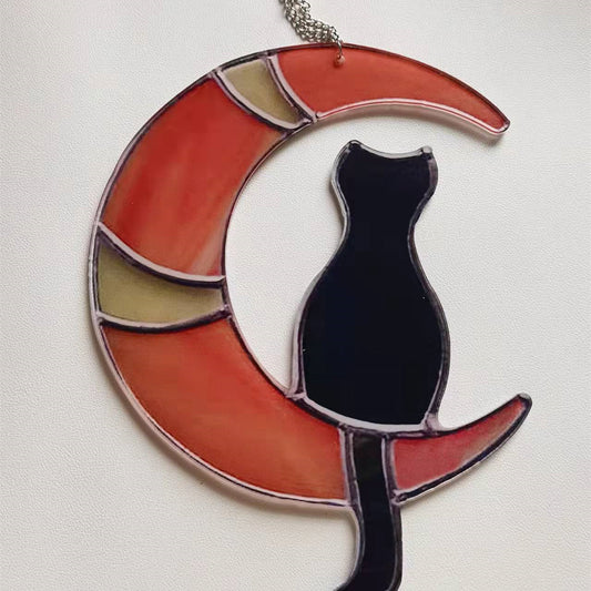 Home Moon Cat Ornament Pendant