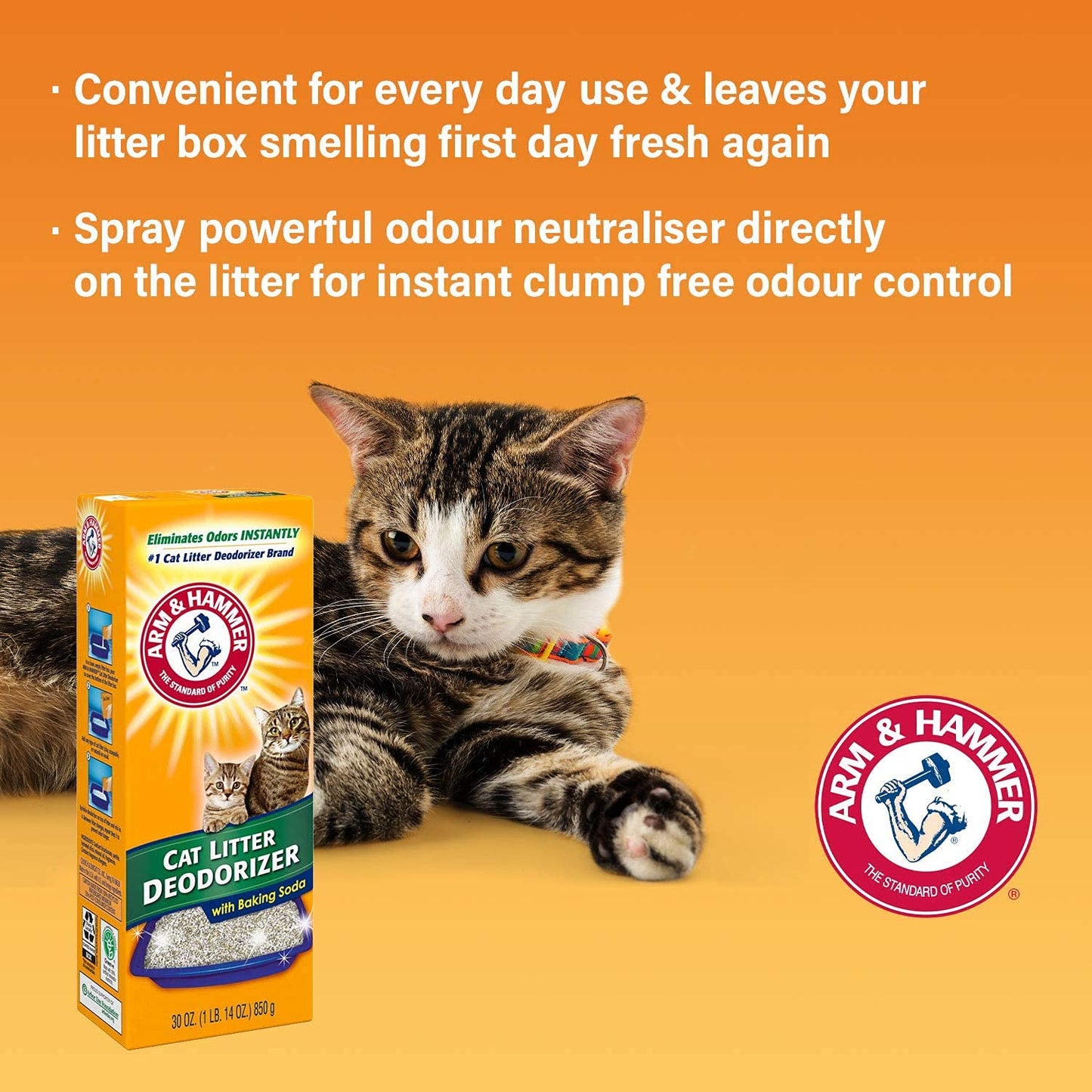 Arm & Hammer Cat Litter Deodorizer 20 oz (Pack of 4)