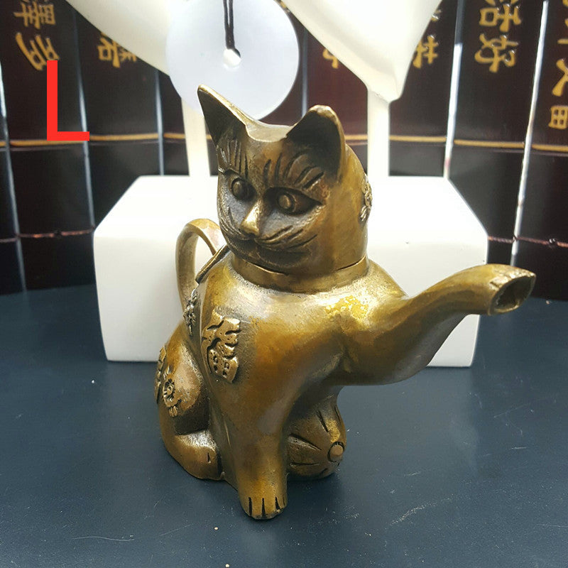 Lucky cat pot teapot home decoration craft gift