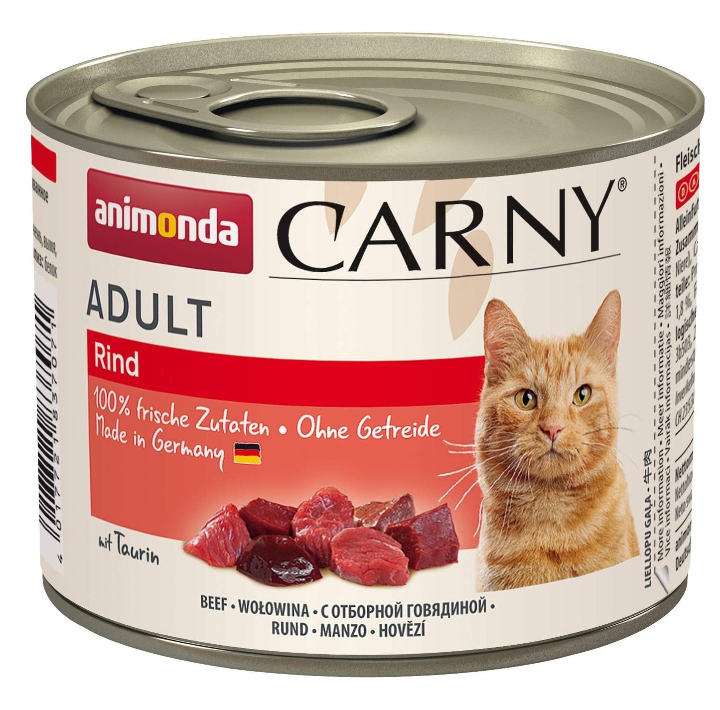 Carny Katzen Nassfutter Mix Herzhafte Variation (12 x 200g), Katzen Nassfutter ohne Getreide und Zucker für ausgewachsene Katzen von animonda mit frischen fleischlichen Zutaten