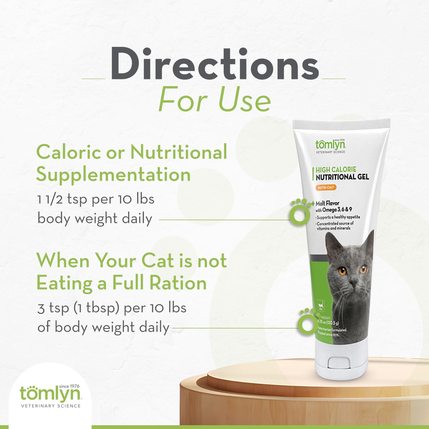 Tomlyn High Calorie Nutritional Gel for Cats, (Nutri-Cal) 4.25 oz