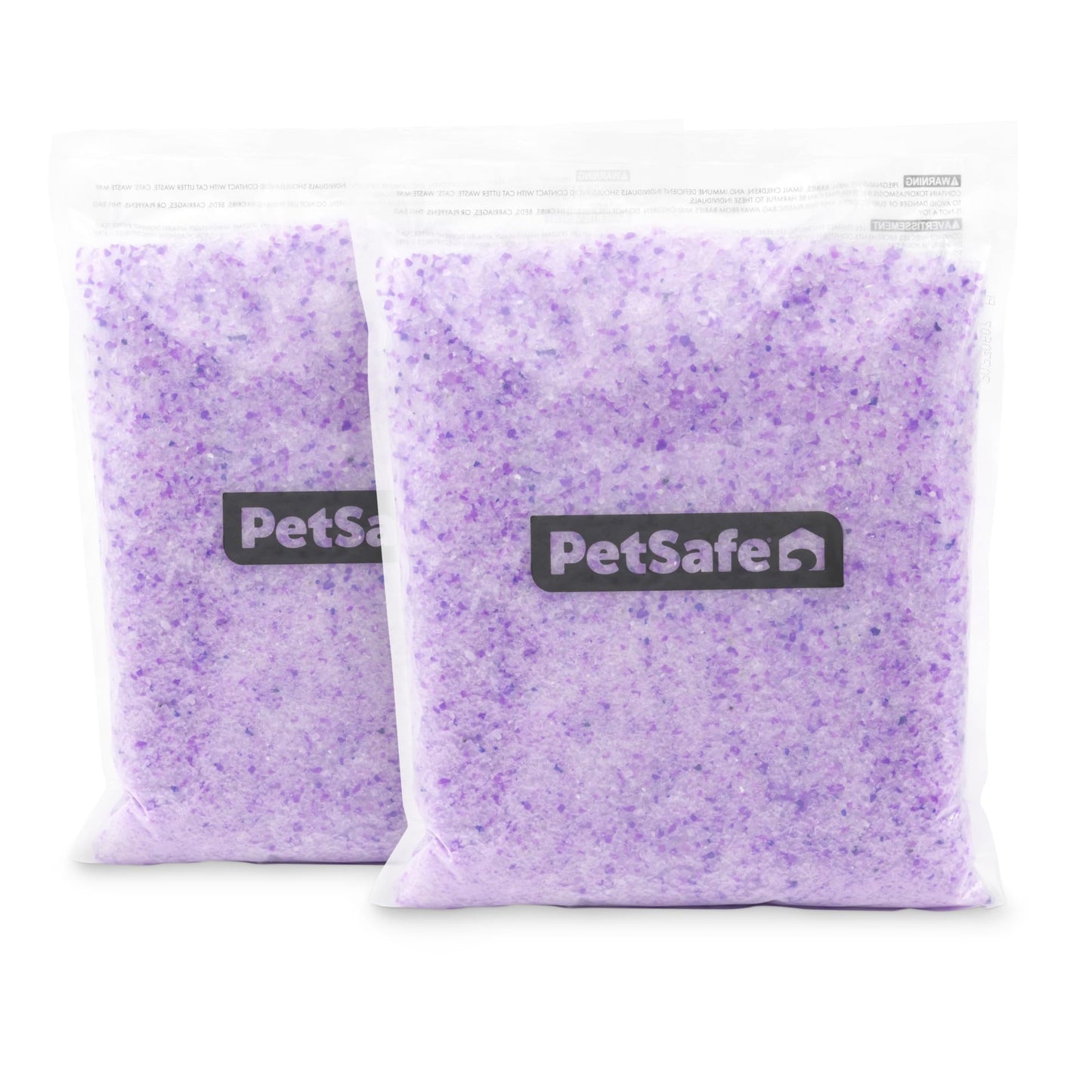 PetSafe ScoopFree Odor Control Crystal Cat Litter, Lavender, Scent 4.3 Lb Bag, Pack of 2