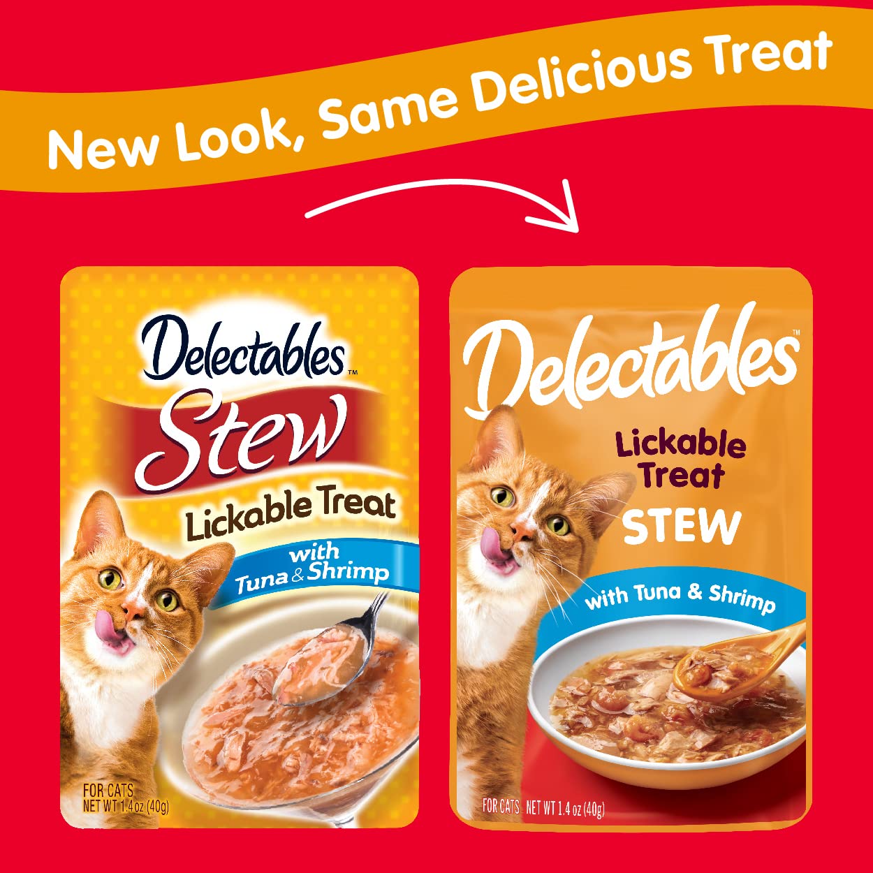 Hartz Delectables Stew Lickable Wet Cat Treats for Adult & Senior Cats, Tuna & Shrimp, 12 Count, 1.4 Ounce (Pack of 12)