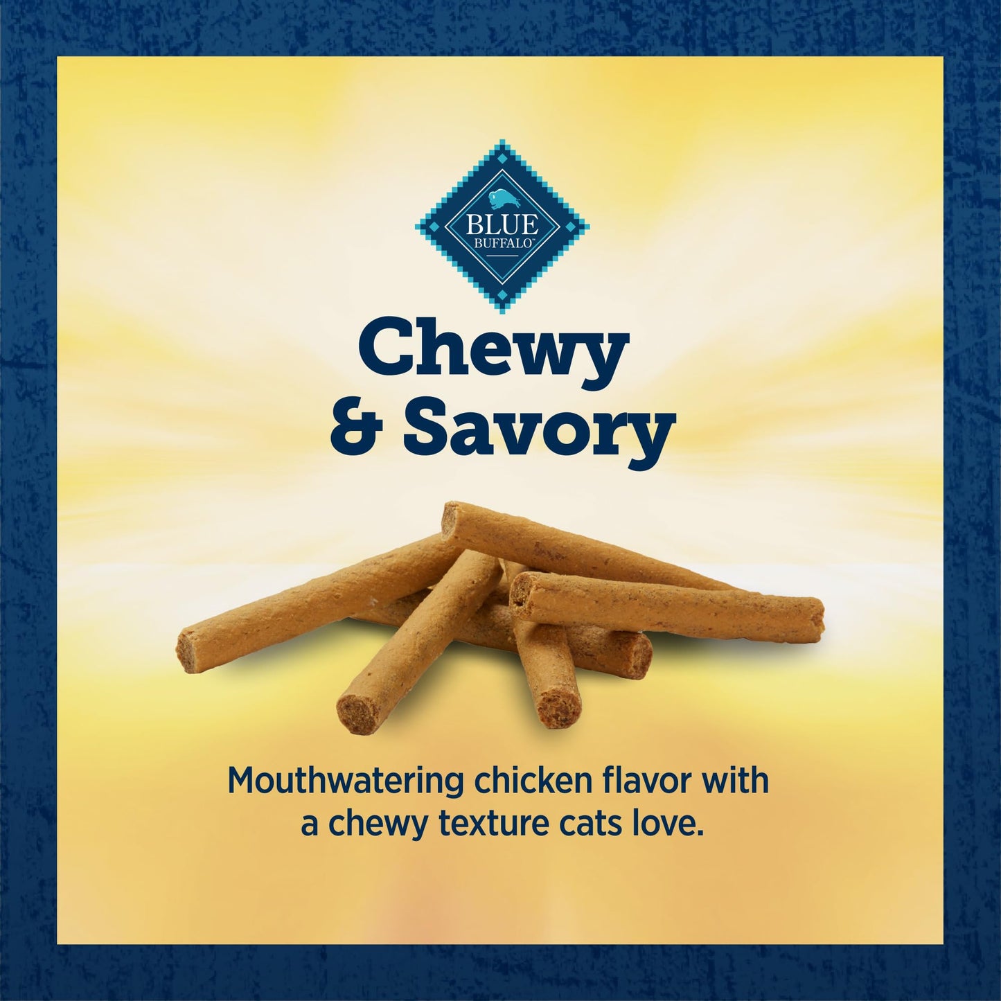 Blue Buffalo True Chews Sticks Natural Cat Treats, Chicken Recipe, Meaty & Savory Treats Made in The USA, 3-oz. Bag