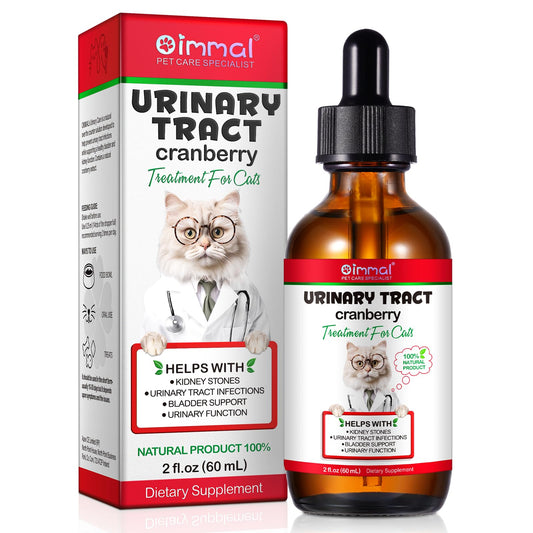 REBODUM Feline Urinary Tract Health, Cat UTI Remedy, Natural Herbal Supplement 2 fl oz, Supporting Regular Care for Urinary Health, RED