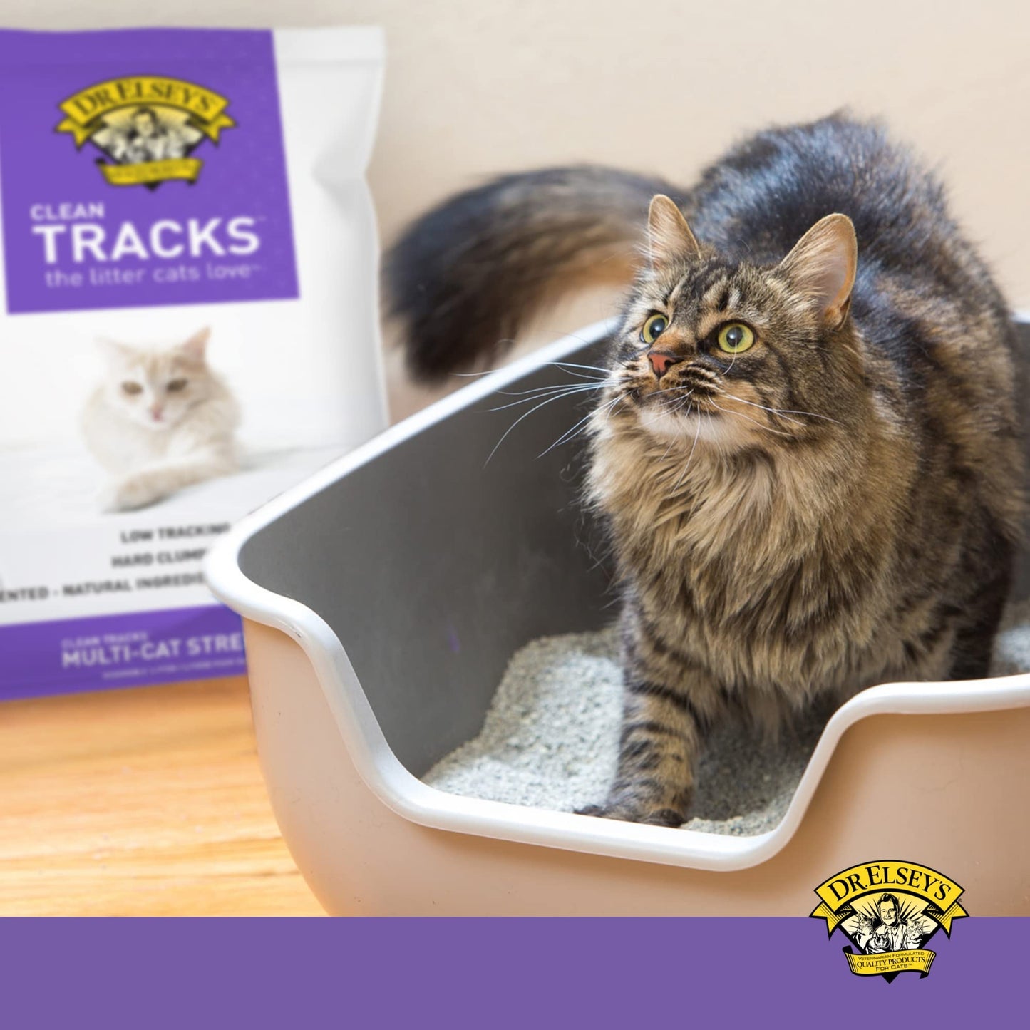 Dr. Elsey's Cat Litter - Premium Unscented Cat Litter w/ Natural Ingredients - Low Dust & Low Tracking Multi Cat Litter - Superior Odor Control Cat Litter - Hard Clumping Clay Cat litter (40lbs)