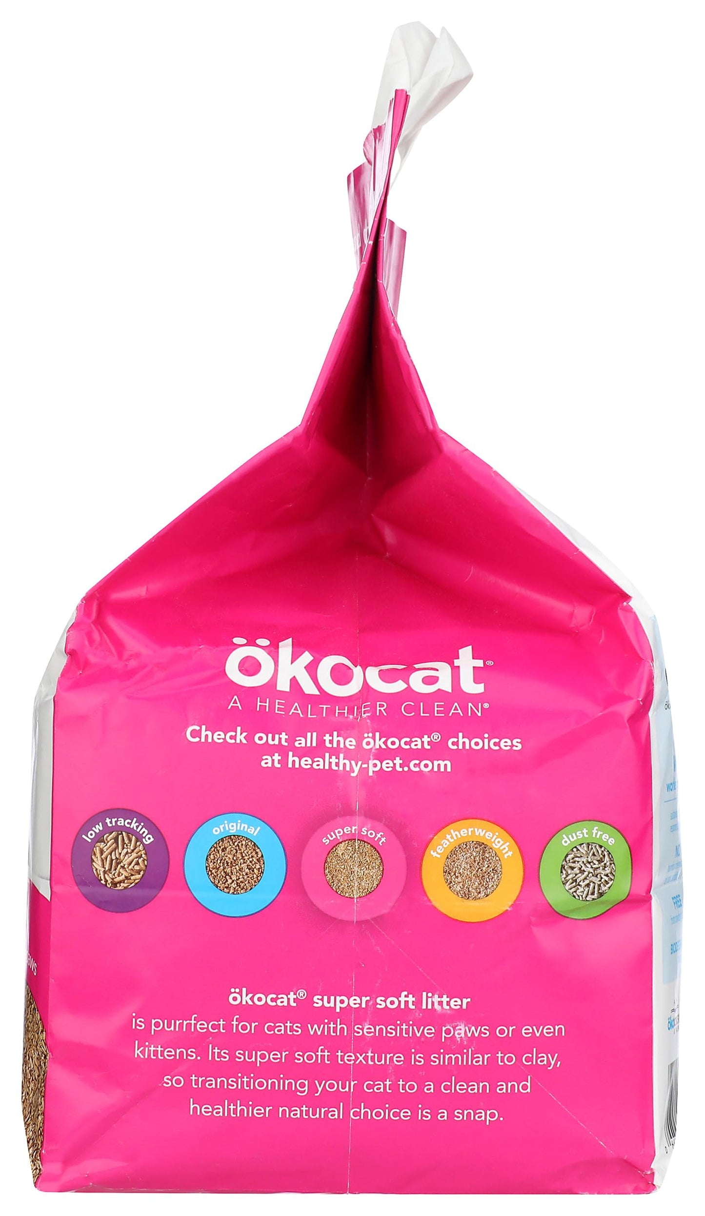 OKOCAT Super Soft Clumping Wood Cat Litter, 128 OZ