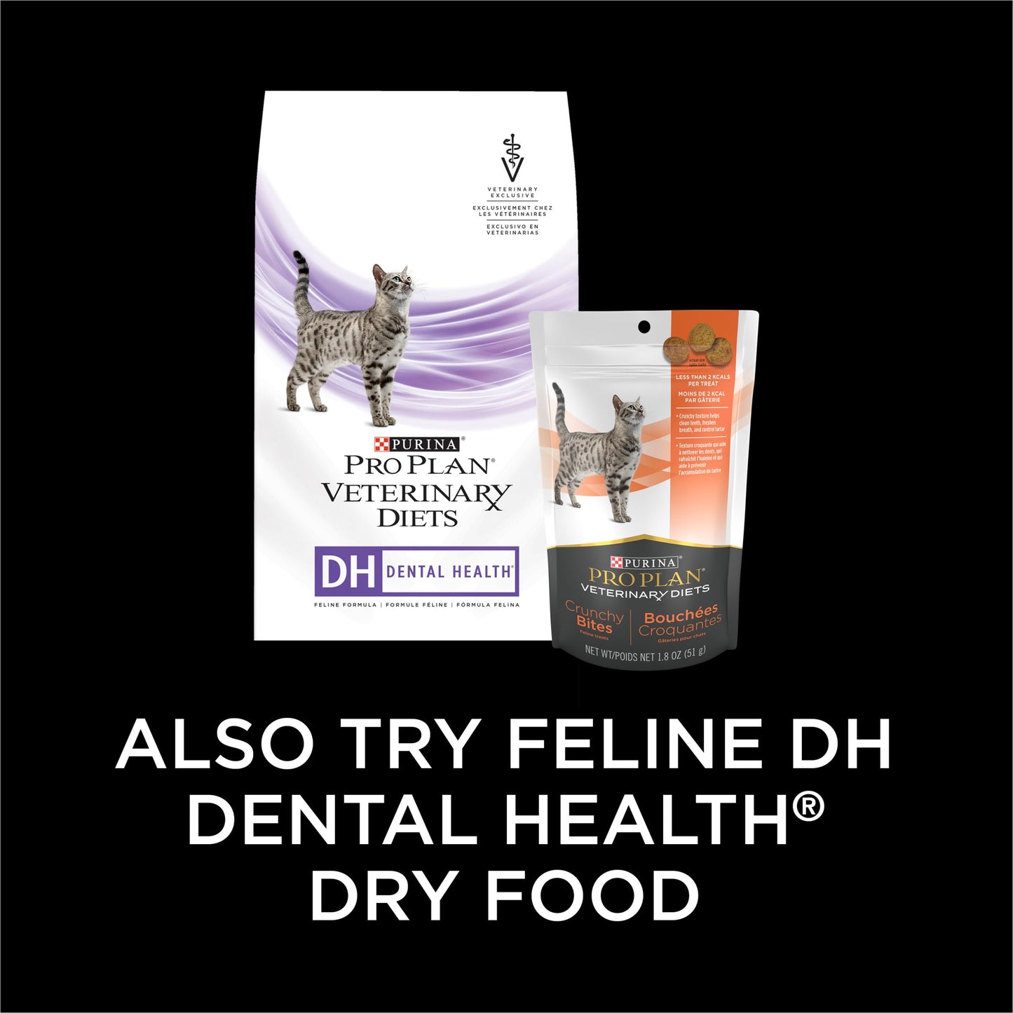 Purina Pro Plan Veterinary Diets Dental Bites Cat Treats - 1.8 oz. Pouch