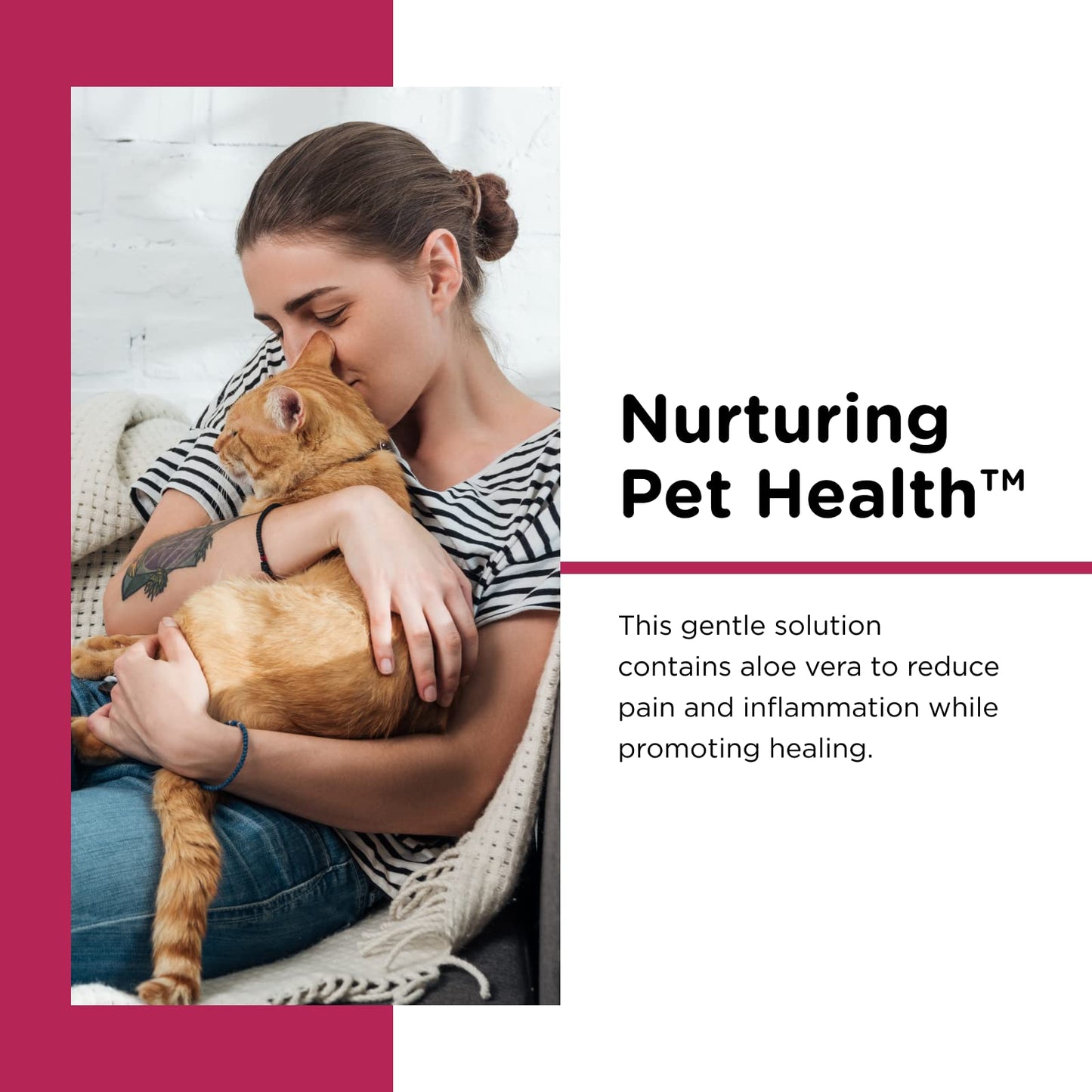 Nutri-Vet Antimicrobial Wound Spray for Cats - Formulated to Sooth Skin with Aloe and Vitamin E - Helps Promote Healing and Reduce Pain - 4 oz