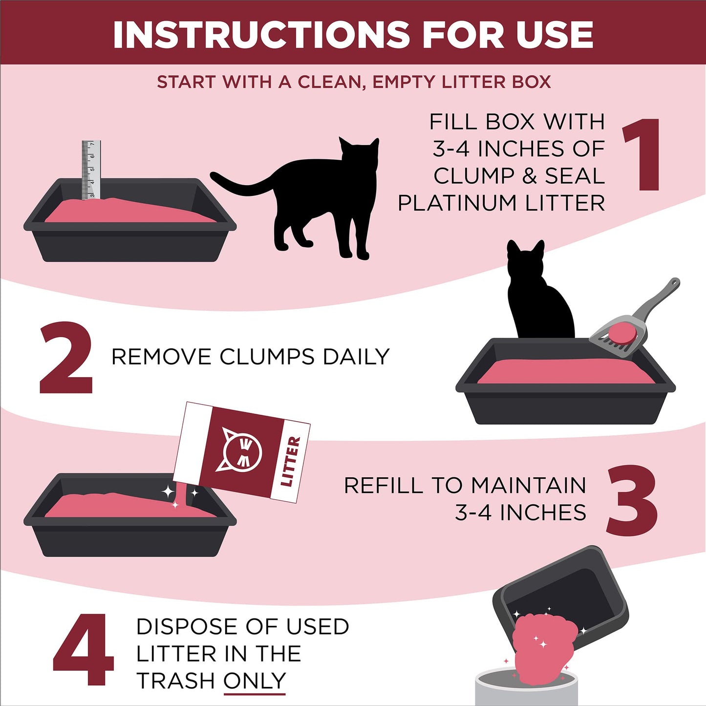 ARM & HAMMER Clump & Seal Platinum Multi-Cat Complete Odor Sealing Clumping Cat Litter with 14 Days of Odor Control, 37 lbs, Online Exclusive Formula