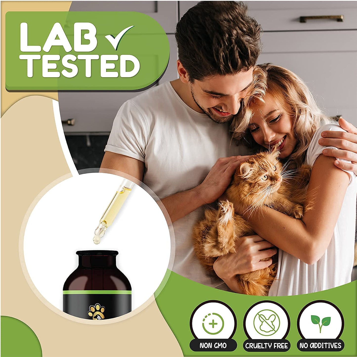 Billion Pets - Hemp Oil for Dogs and Cats - Helps with Anxiety, Pain, Stress, Sleep, Arthritis, Seizures Relief - Hip and Joint Support - Calming Drops Treats