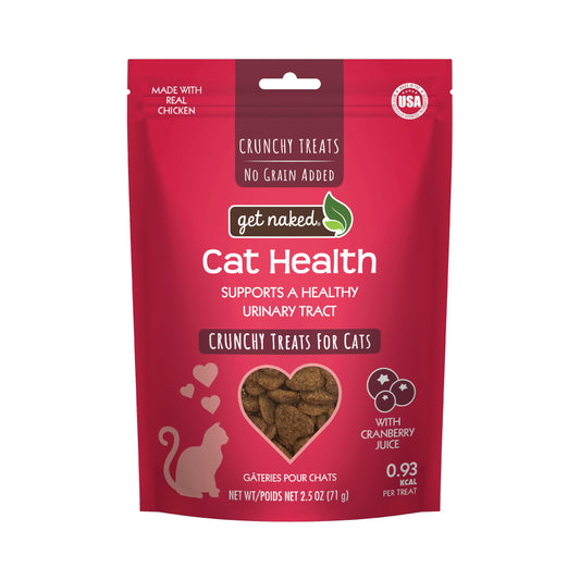 Get Naked Urinary Health Crunchy Treats For Cats, Cranberries, (1 Pouch), 2.5 Oz