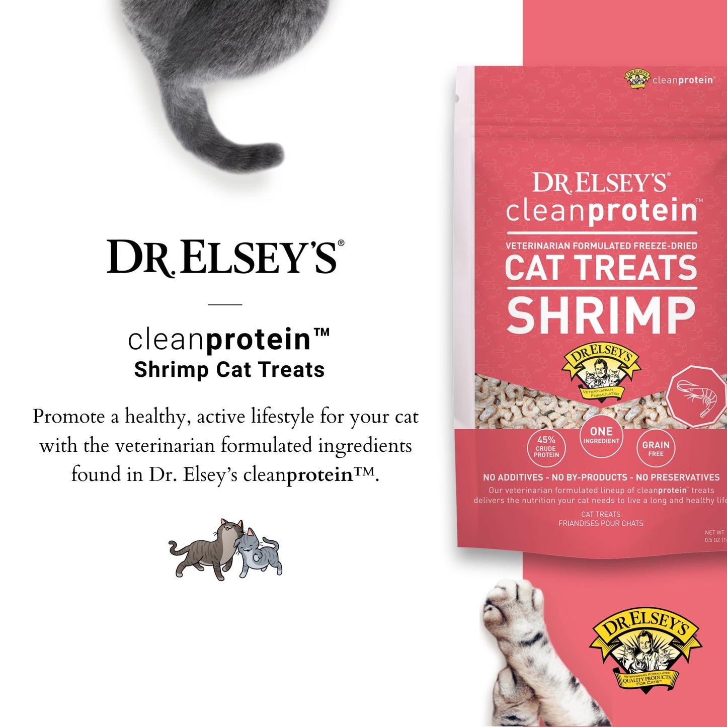 Dr. Elsey's Freeze-Dried Shrimp Cat Treats 0.5 oz.