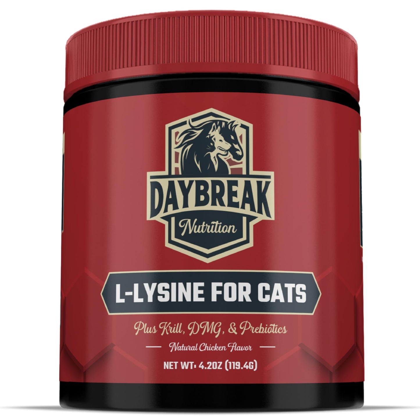 L-Lysine for Cats and Kittens - 900 mg L Lysine Powder for Cats for Immunity & Respiratory Support - Cat Supplement with L-Lysine, Prebiotics, Krill, & DMG for Immune System, Eye Health & Sneezing