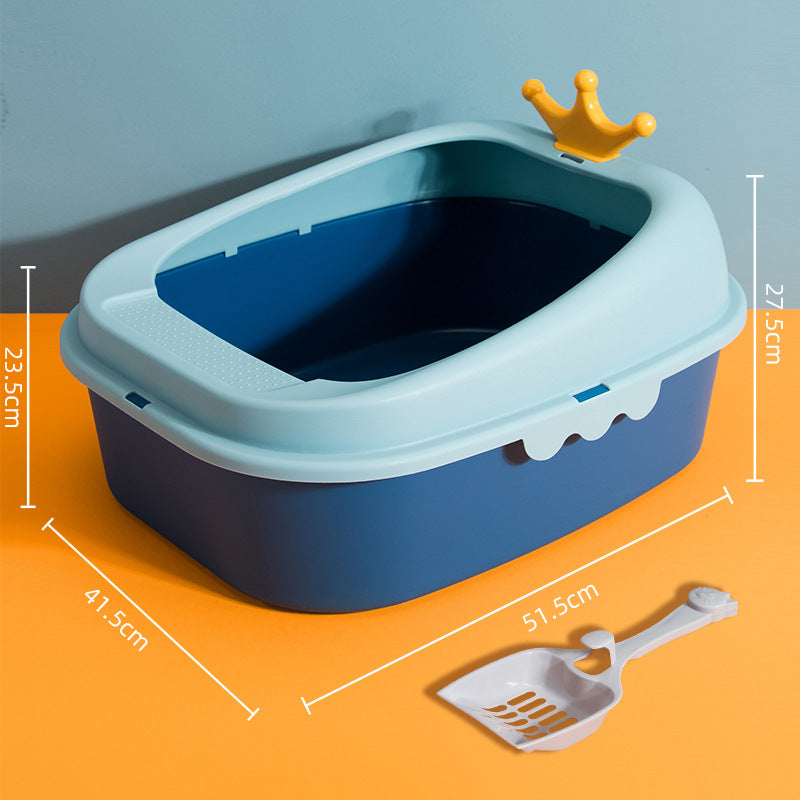 Crown Litter Box Oversized Full Semi-enclosed